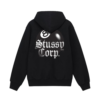 Best Stussy Corp Black Hoodie