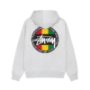 Stussy White Zip Up Hoodie