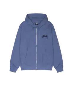 Stussy Blue Zip Up Hoodie