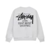 STUSSY ASSHWHITE SWEATSHIRT FOR MENS