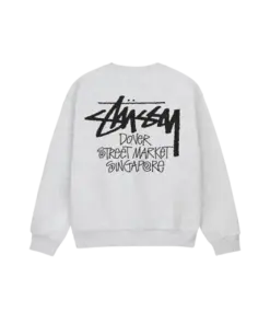 STUSSY ASSHWHITE SWEATSHIRT FOR MENS