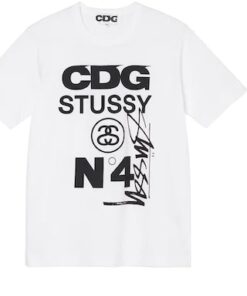 CDG x Stussy T-shirt White