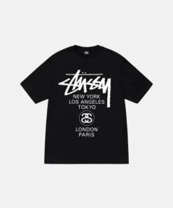 Stussy World Tour T-Shirt Black