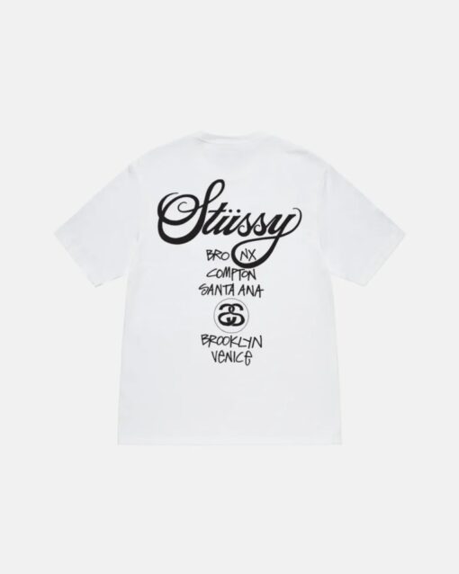 Stussy World Tour White T-Shirt