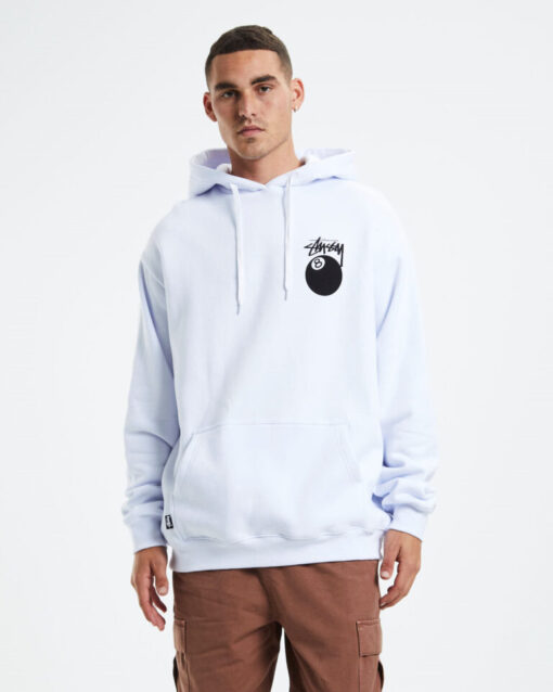 8 Ball Hoodie White