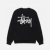 BASIC STÜSSY CREW BLACK