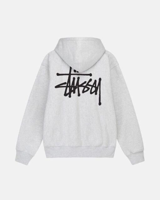 Basic Stüssy Grey Hoodie