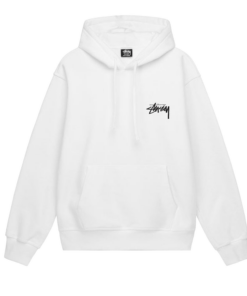 Basic Stüssy White Hoodie