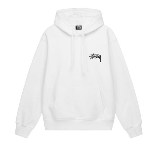 Basic Stüssy White Hoodie