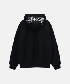 Stussy Black Applique Hoodie