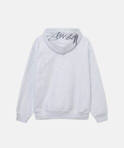 Stussy White Applique Hoodie