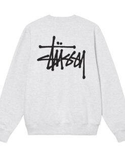 STÜSSY BASIC GREY CREW