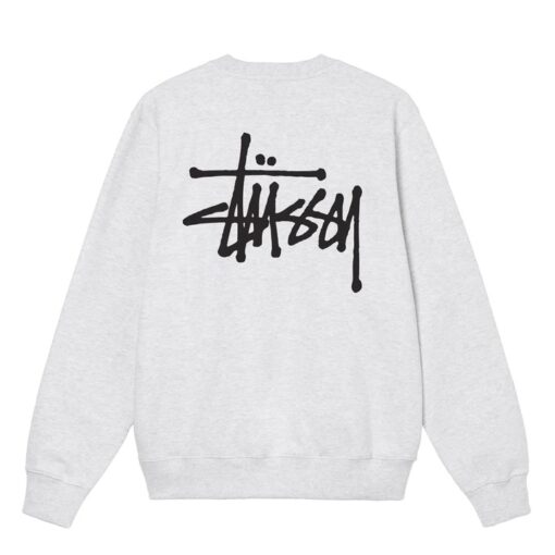 STÜSSY BASIC GREY CREW