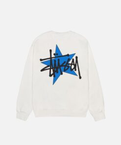 STÜSSY STAR WHITE CREW