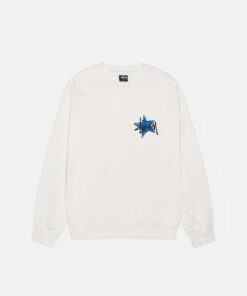 STÜSSY STAR WHITE CREW