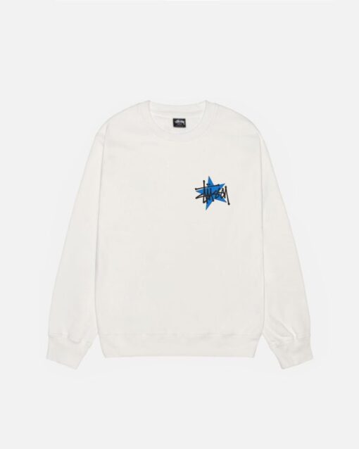 STÜSSY STAR WHITE CREW