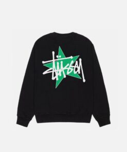 Stüssy Star Black Crew