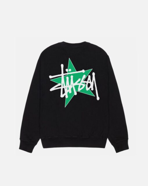 Stüssy Star Black Crew