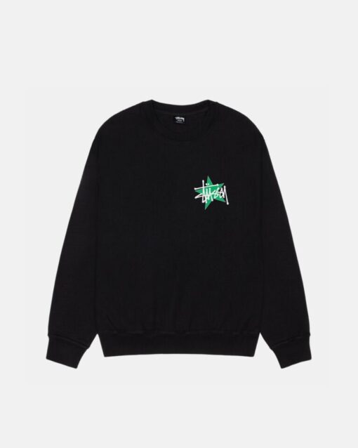 Stüssy Star Black Crew